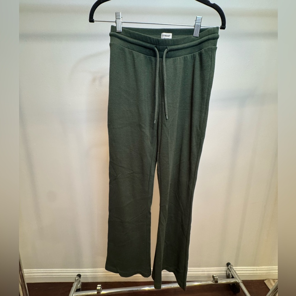 Aritzia Sunday Best Waffle Flare Sweatpants